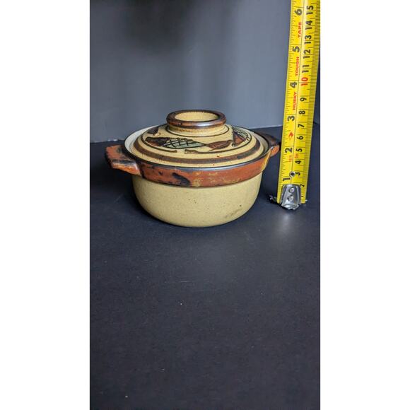 Vtg Otagiri Stoneware Individual Soup/Casserole Lidded Bowls Set of 2 - Picture 8 of 8